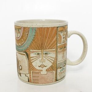 Vintage Laurel Burch Mug Primordial Dream Coffee Cup 1990